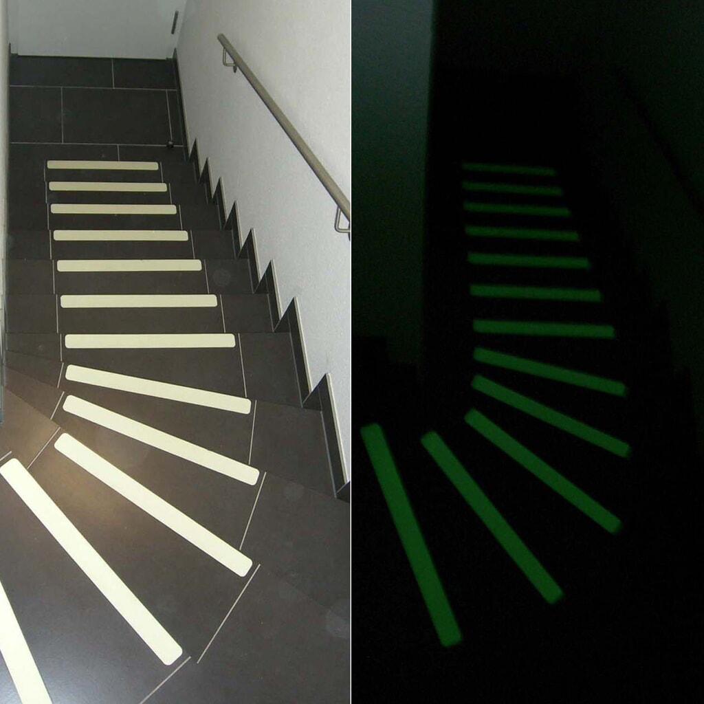m2-antisliplaag™ fluorescerend, 10 stuks, lxb 50 x 1.000 mm Product afbeelding: m2-antisliplaag™ fluorescerend, 10 stuks, lxb 50 x 1.000 mm