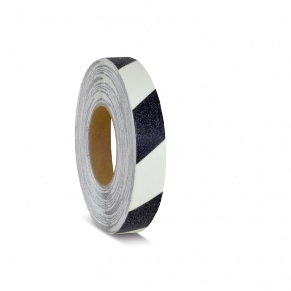 Product afbeelding: m2-antisliplaag™ fluorescerend-zwart, rol, lxb 18,3 m x 25 mm