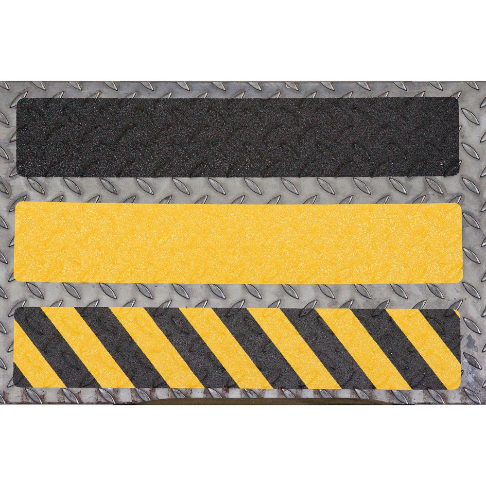 Product afbeelding: m2-antisliplaag™, vervormbaar, 10 stuks, lxb 610 x 150 mm, zwart-geel