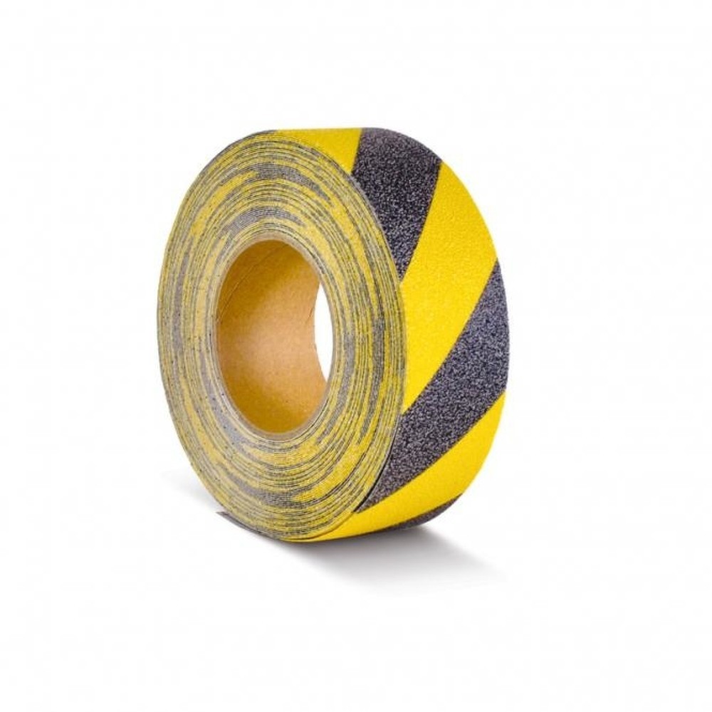 Product afbeelding: m2-antisliplaag™ waarschuwingsmarkering, rol, breedte 50 mm, geel-zwart