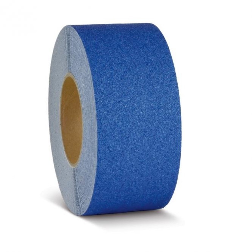 Productafbeelding nr. 1: m2-antisliplaag™ waarschuwingsmarkering, rol, breedte 75 mm, blauw