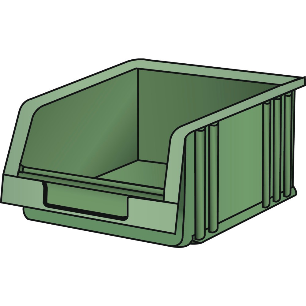Product afbeelding: Magazijnbak LISTA, (bxdxh) 103x164x75 mm, maat 3, groen