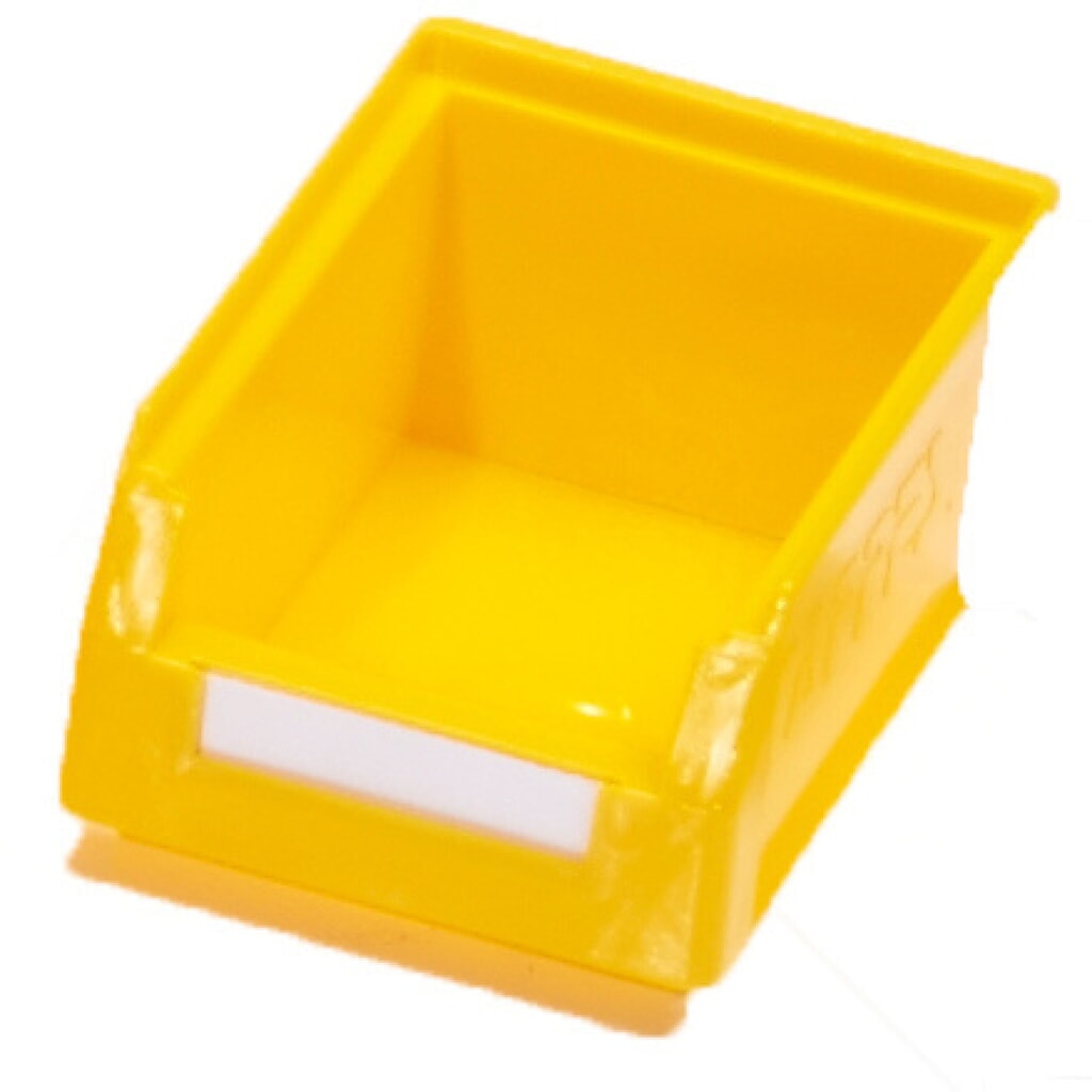 Kool RasterPlan® bak, hxbxd 75 x 105 x 160 mm, geel Product afbeelding: Kool RasterPlan® bak, hxbxd 75 x 105 x 160 mm, geel