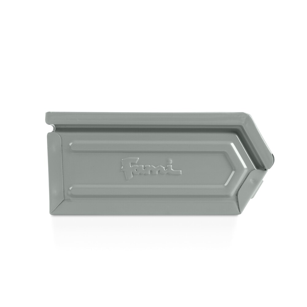 Productafbeelding nr. 2: Fami open bak, hxbxd 95 x 75 x 160 mm, plaatstaal, eekhoorngrijs, 20 stuks/VE