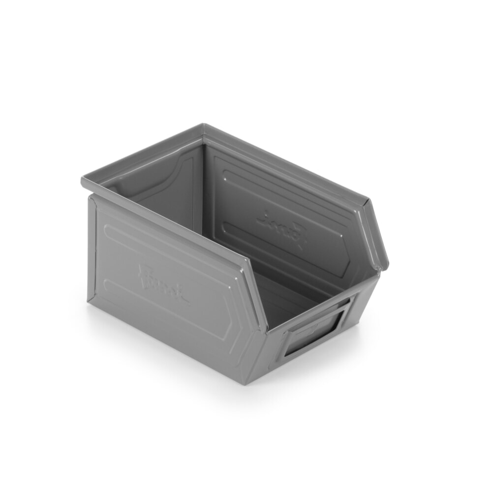 Productafbeelding nr. 1: Fami open bak, hxbxd 130 x 140 x 230 mm, plaatstaal, eekhoorngrijs, 20 stuks/VE