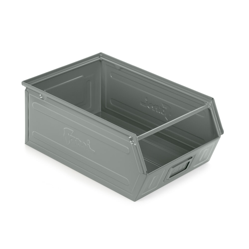 Productafbeelding nr. 1: Fami open bak, hxbxd 200 x 300 x 500 mm, plaatstaal, eekhoorngrijs, 6 stuks/VE