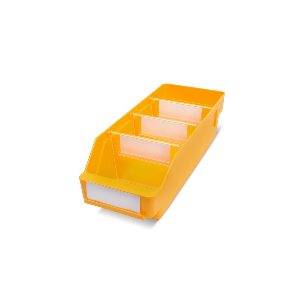 Product afbeelding: Magazijnbakken met inkijkopening, bxd 120 x 300 mm, geel