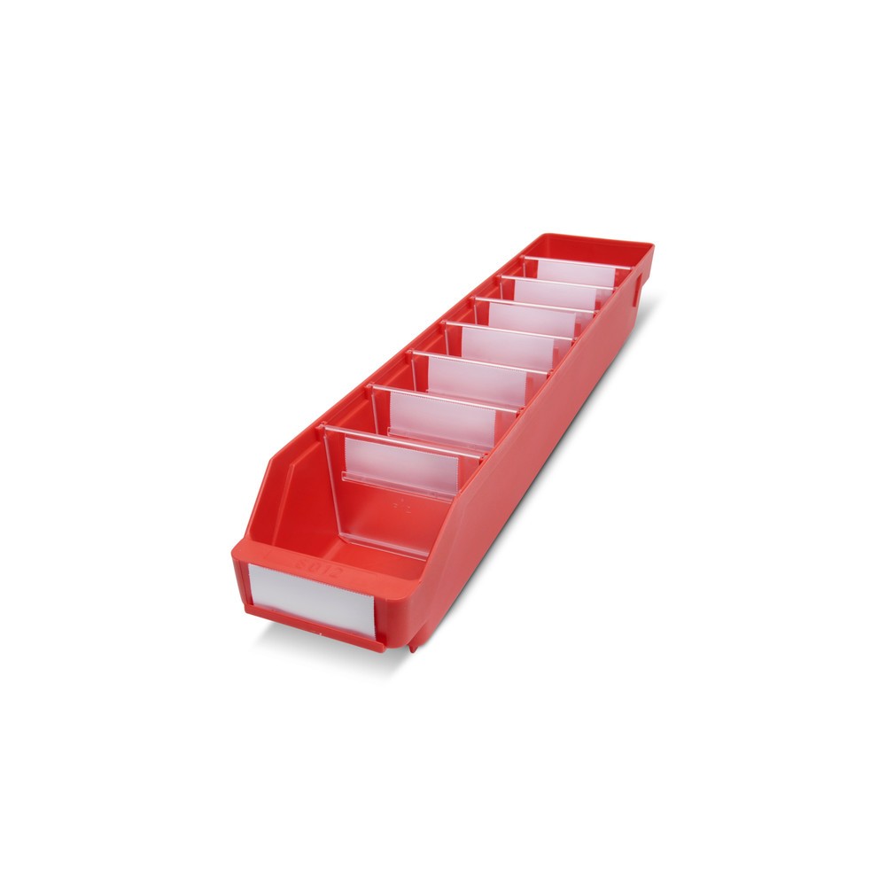 Productafbeelding nr. 1: Magazijnbakken met inkijkopening, bxd 120 x 600 mm, rood