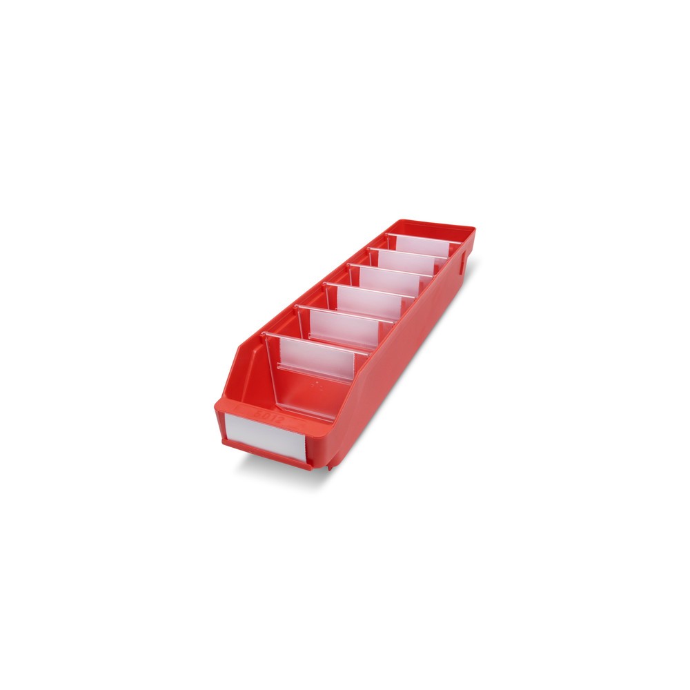 Product afbeelding: Magazijnbakken met inkijkopening, bxd 120 x 500 mm, rood