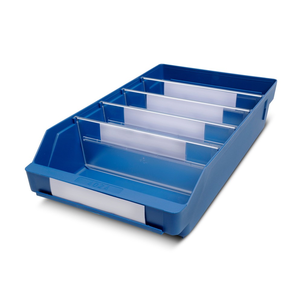 Product afbeelding: Magazijnbakken met inkijkopening, bxd 240 x 400 mm, blauw