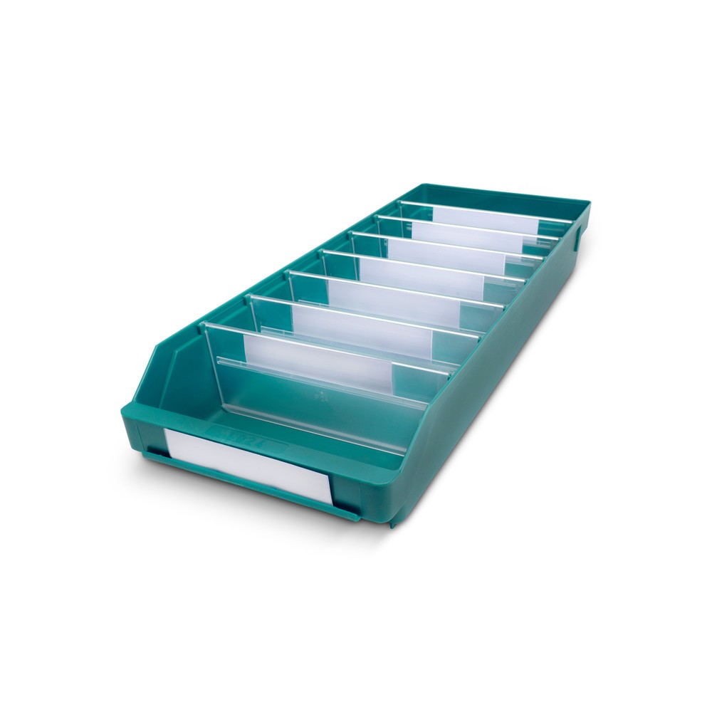 Product afbeelding: Magazijnbakken met inkijkopening, bxd 240 x 600 mm, groen
