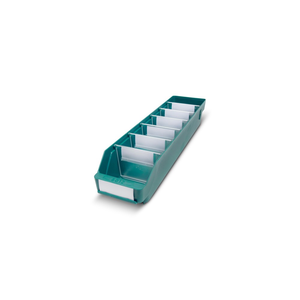 Product afbeelding: Magazijnbakken met inkijkopening, bxd 120 x 500 mm, groen
