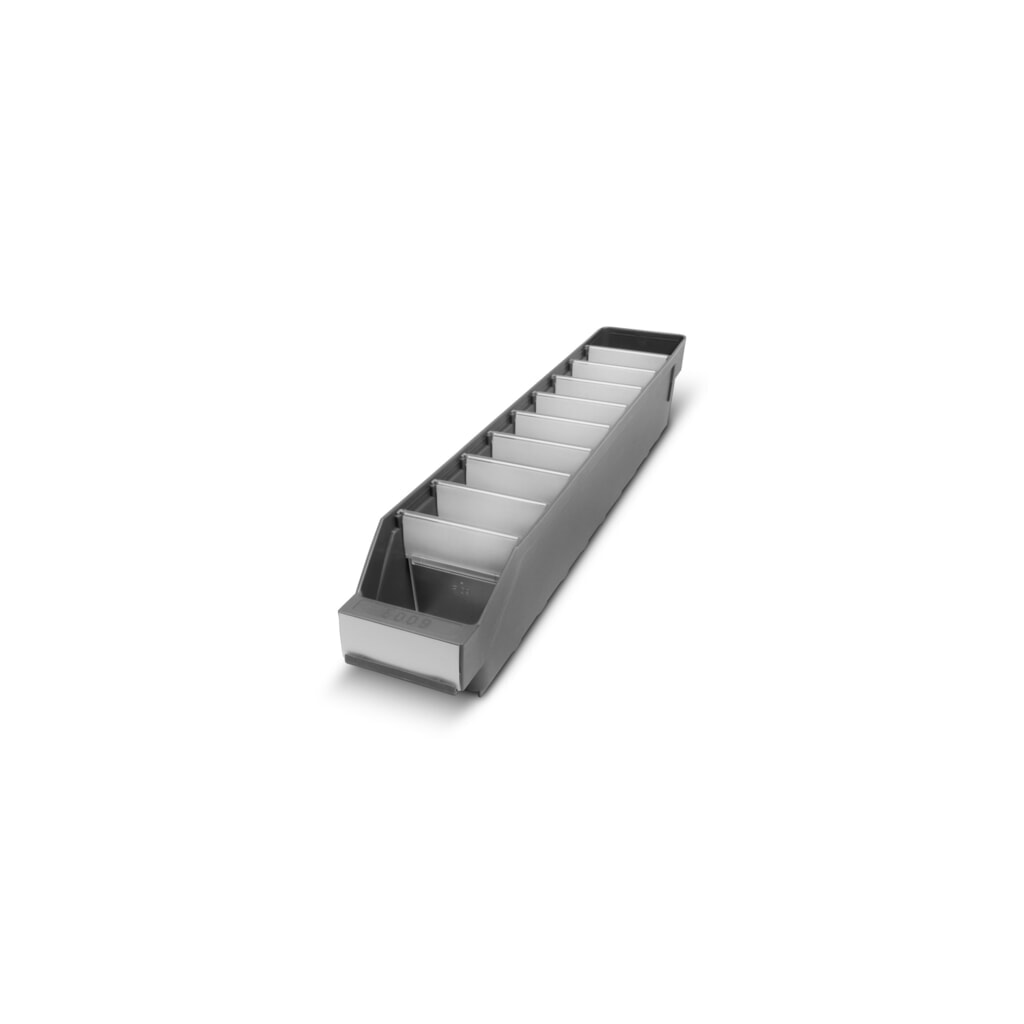 Product afbeelding: Magazijnbakken met inkijkopening, bxd 90 x 500 mm, groen