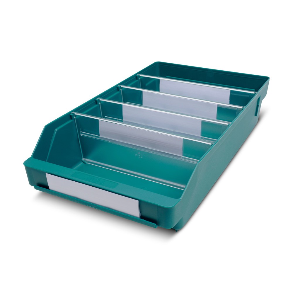 Product afbeelding: Magazijnbakken met inkijkopening, bxd 240 x 400 mm, groen