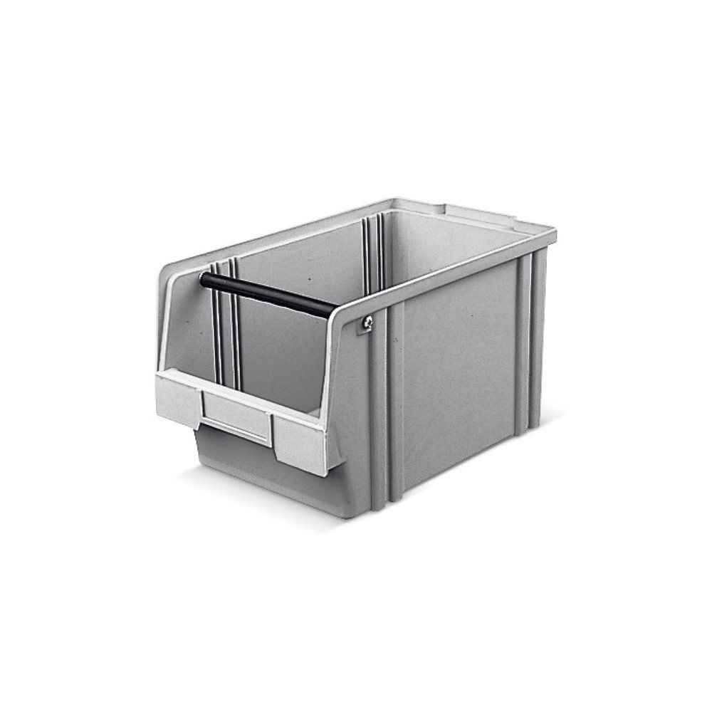 Product afbeelding: Magazijnbakken van polystyrol, hxbxd 200 x 200 x 350 mm, grijs