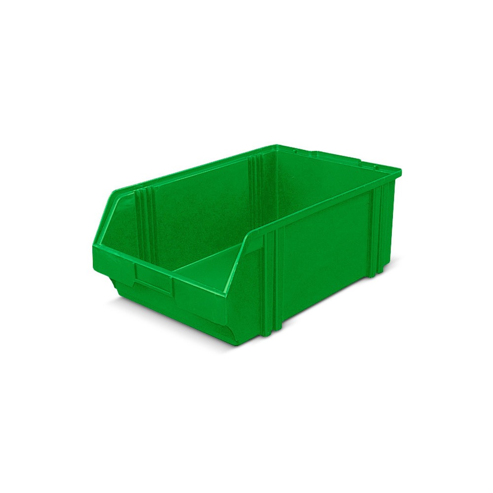 Product afbeelding: Magazijnbakken van polystyrol, hxbxd 180 x 300 x 500 mm, groen