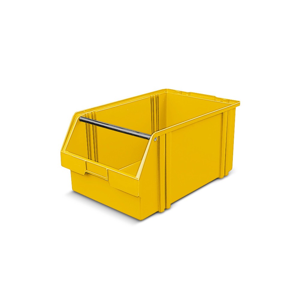 Product afbeelding: Magazijnbakken van polystyrol, hxbxd 230 x 300 x 500 mm, geel