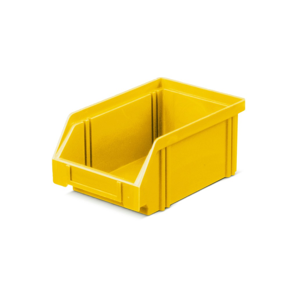 Product afbeelding: Magazijnbakken van polystyrol, hxbxd 75 x 105 x 160 mm, geel