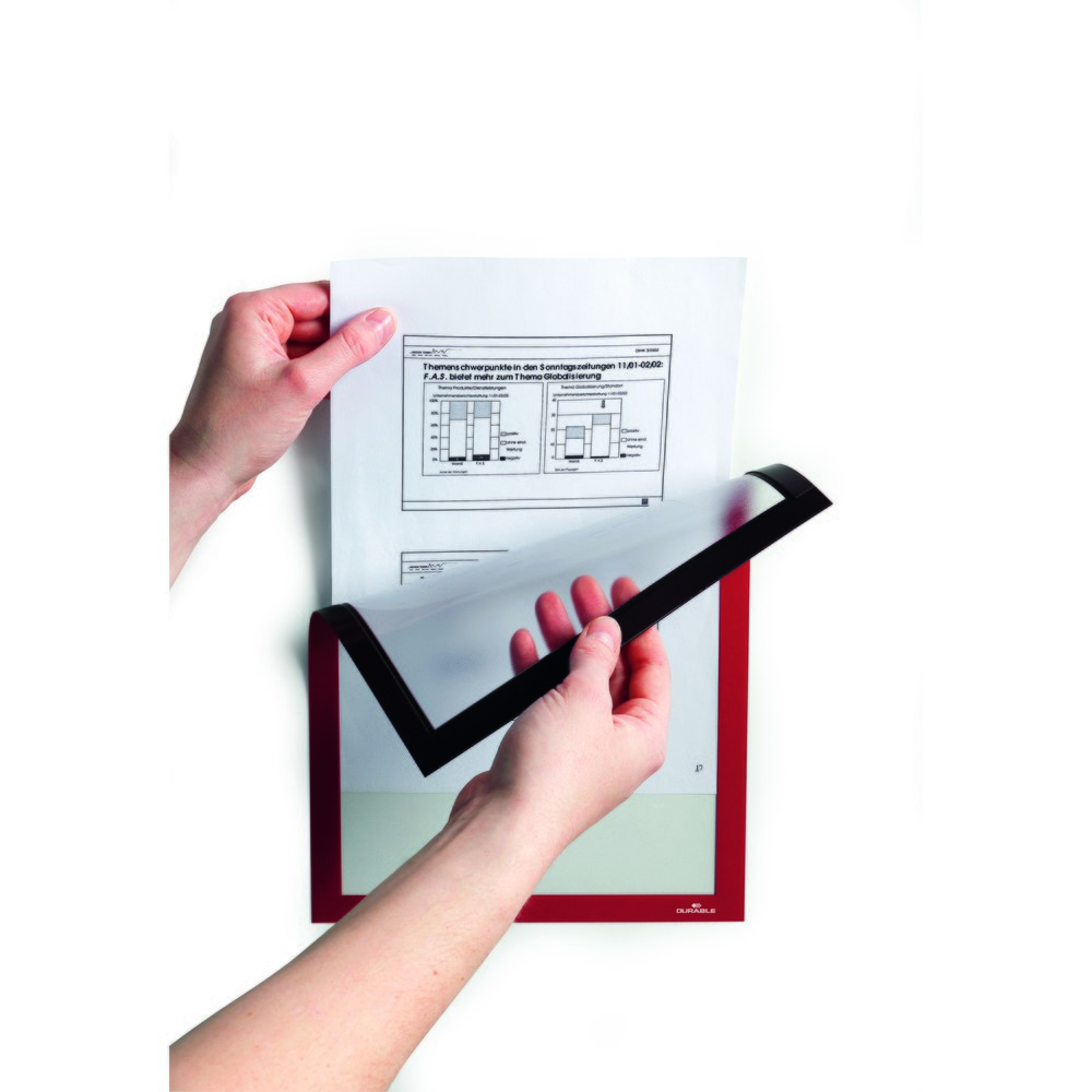 Productafbeelding nr. 2: Magnetisch frame DURABLE DURAFRAME®, DIN A4, rood