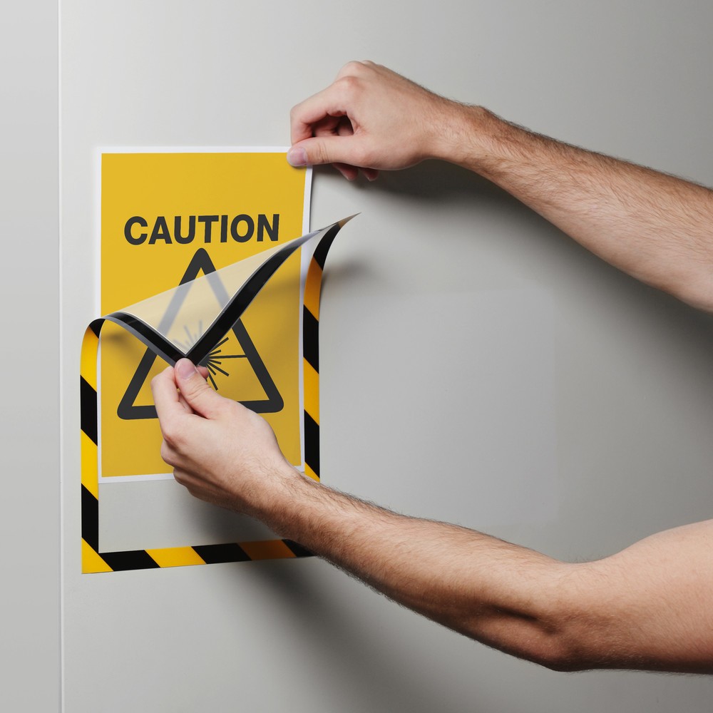Productafbeelding nr. 3: Magnetisch frame DURABLE DURAFRAME® Security, DIN A4, geel/zwart