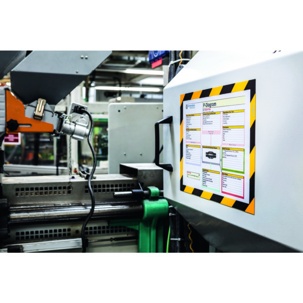 Productafbeelding nr. 5: Magnetisch frame DURABLE DURAFRAME® Security, DIN A4, geel/zwart