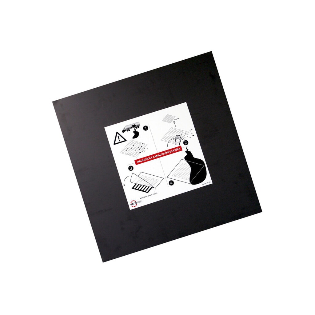 Magnetische afdichtmat, herbruikbare rioolgatafdekking, b x d 510 x 510 mm Product afbeelding: Magnetische afdichtmat, herbruikbare rioolgatafdekking, b x d 510 x 510 mm