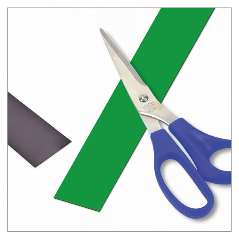 Product afbeelding: Magnetische te beschrijven labels, rol, hoogte 30 mm, groen