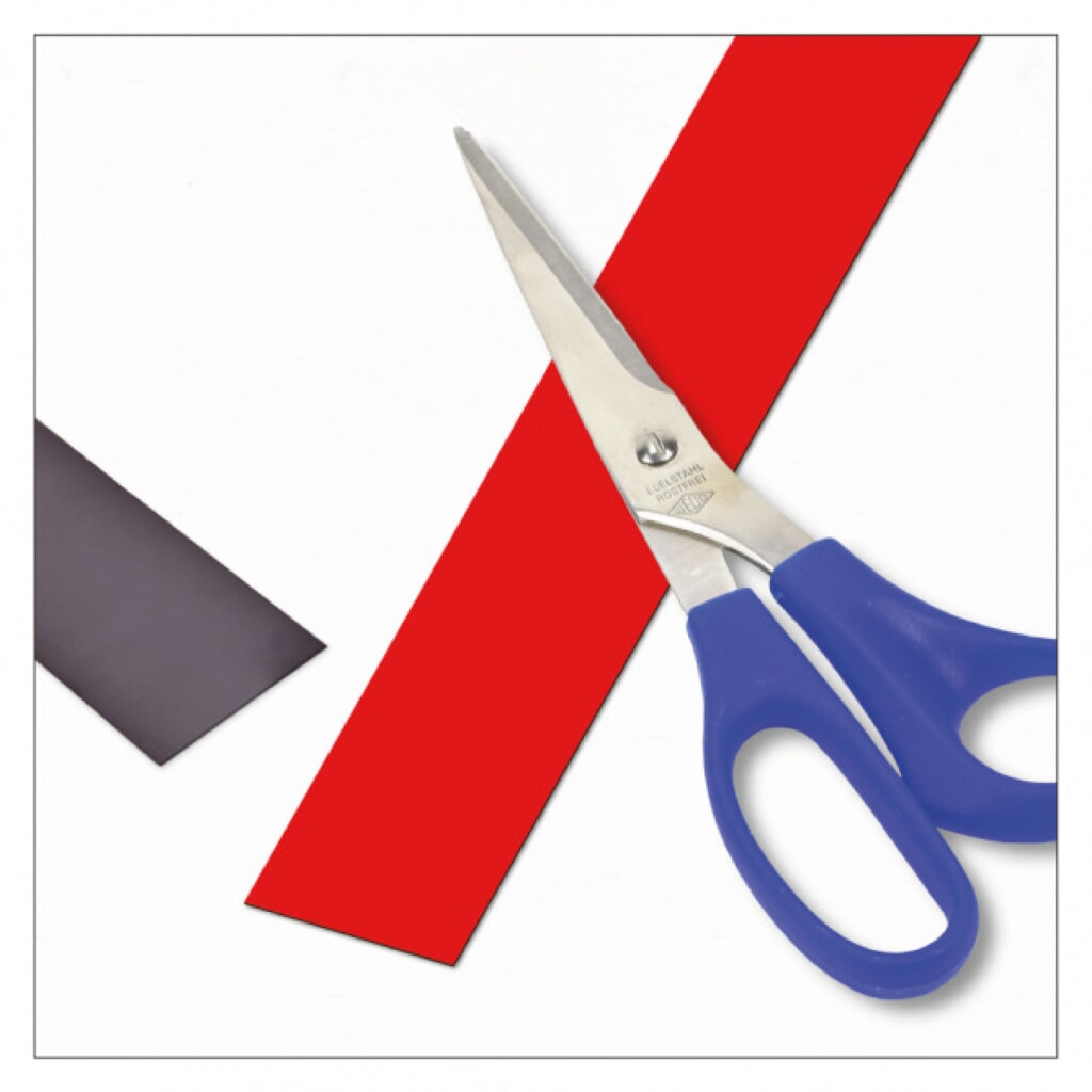 Magnetische te beschrijven labels, rol, hoogte 30 mm, rood Product afbeelding: Magnetische te beschrijven labels, rol, hoogte 30 mm, rood