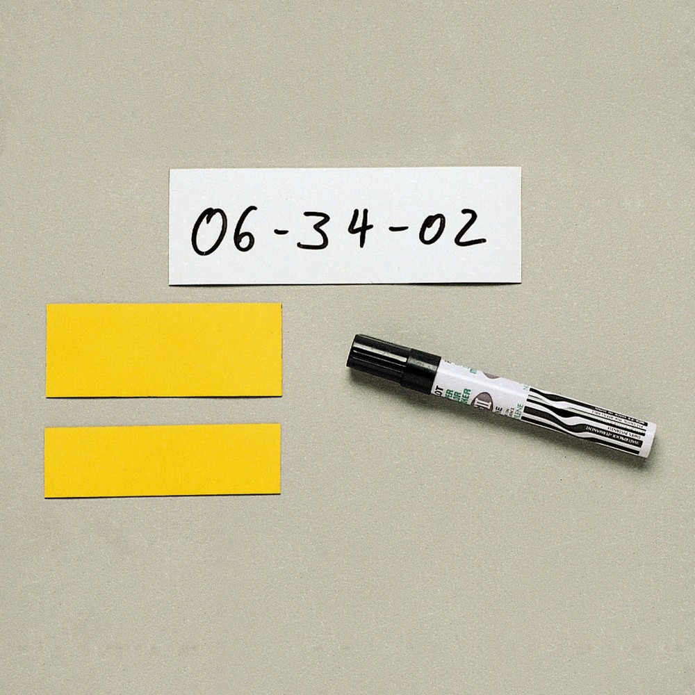 Product afbeelding: Magneetplaatjes om zelf te beschrijven, 50 borden, breedte 30 mm, blauw