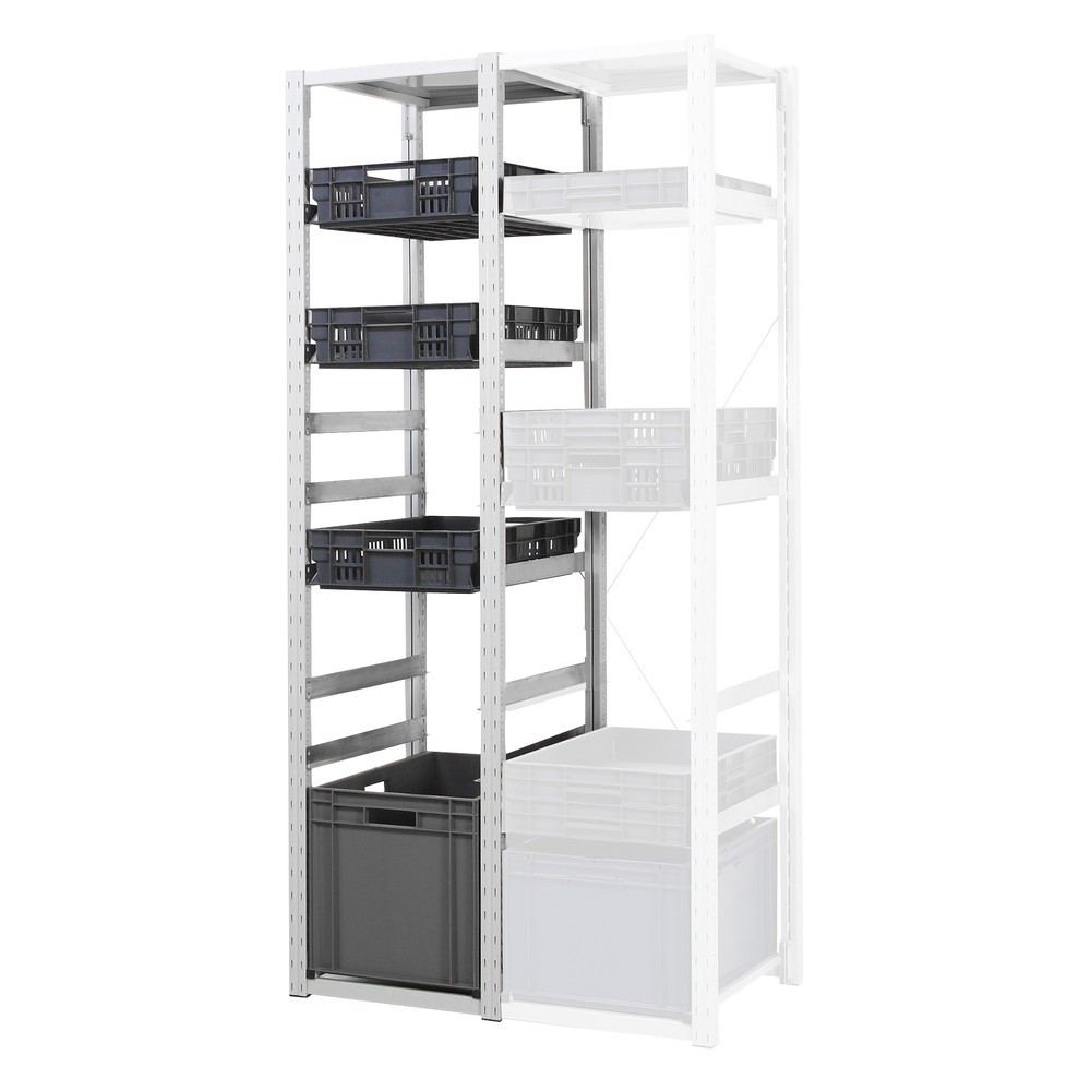 Productafbeelding nr. 2: ManOrga Bakkenstelling voor euroboxen, GF, H x B x D 2.000 x 307 x 400 mm