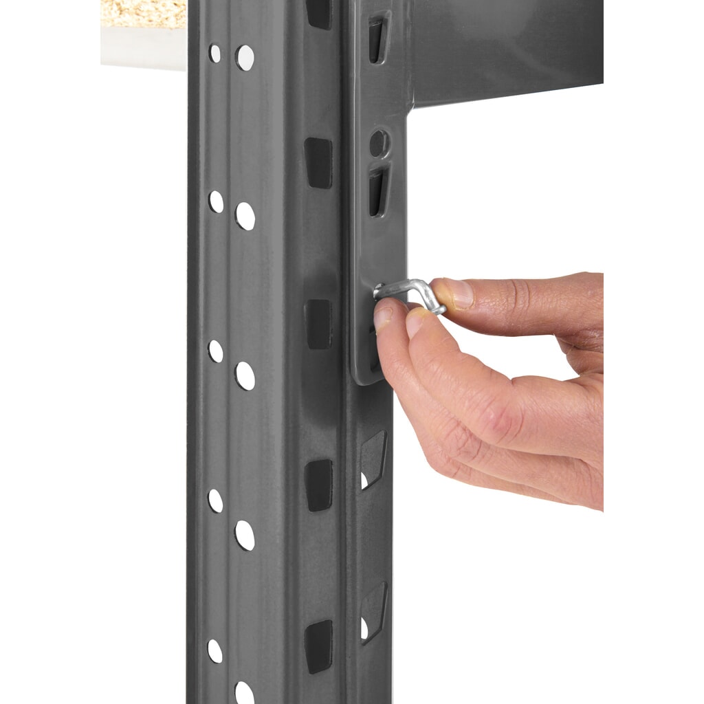 ManOrga Grootvakstelling, met spaanplaten, AF, H x B x D 2.500 x 1.800 x 600 mm Productafbeelding nr. 4: ManOrga Grootvakstelling, met spaanplaten, AF, H x B x D 2.500 x 1.800 x 600 mm