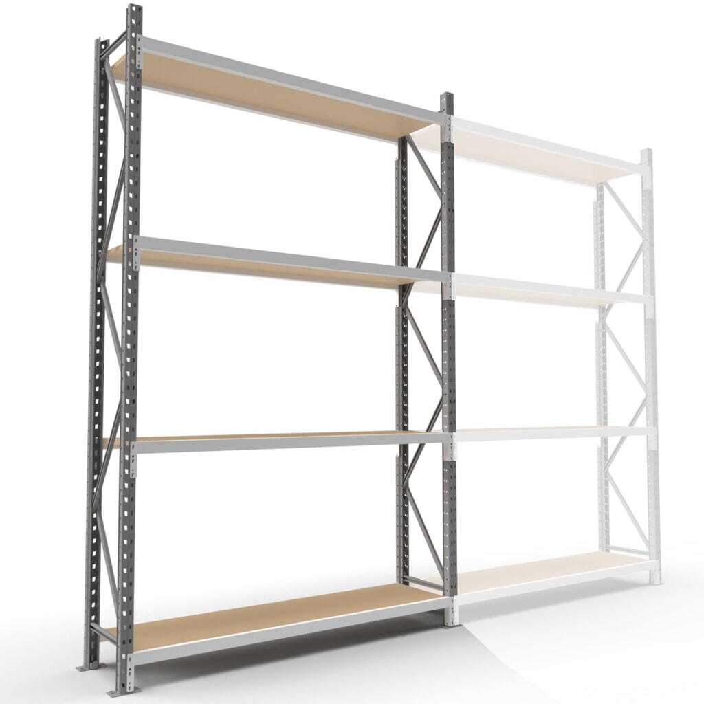 Product afbeelding: ManOrga Grootvakstelling, met spaanplaten, GF, H x B x D 2.500 x 1.800 x 600 mm