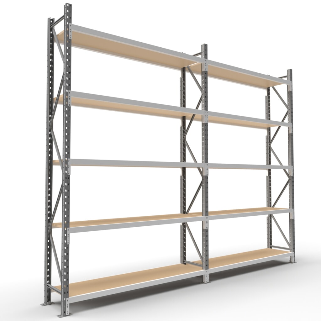 ManOrga Grootvakstelling, met spaanplaten, GF, H x B x D 3.000 x 1.800 x 600 mm Productafbeelding nr. 5: ManOrga Grootvakstelling, met spaanplaten, GF, H x B x D 3.000 x 1.800 x 600 mm