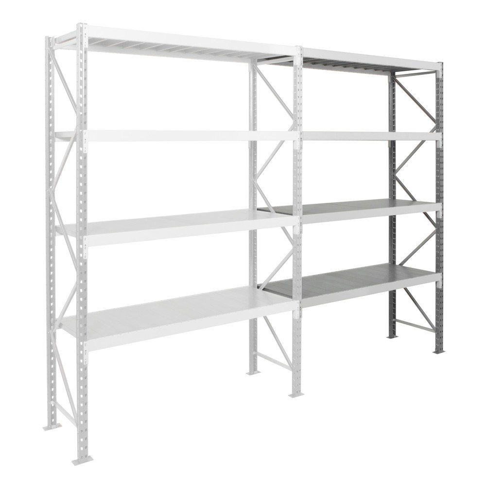 Product afbeelding: ManOrga Grootvakstelling, met staalpanelen, AF, grafietgrijs/lichtgrijs, H x B x D 2.500 x 1.250 x 600 mm