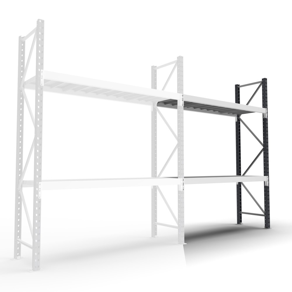 Product afbeelding: Grootvakstelling ManOrga, met stalen panelen, AE, vaklast 740 kg, hxbxd 2.000 x 2.700 x 1.000 mm