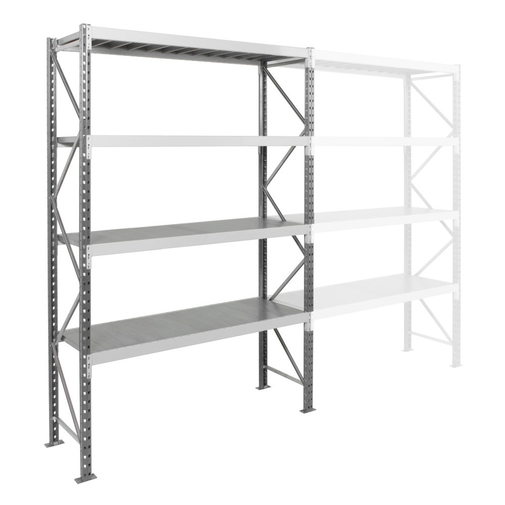Productafbeelding nr. 2: ManOrga Grootvakstelling, met staalpanelen, GF, grafietgrijs/lichtgrijs, H x B x D 2.500 x 1.250 x 600 mm