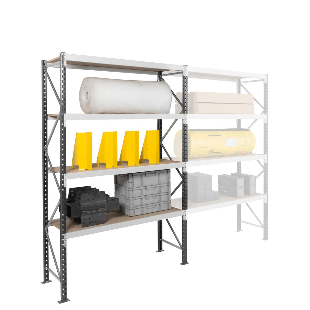 Productafbeelding nr. 6: ManOrga Grootvakstelling, met staalpanelen, GF, grafietgrijs/lichtgrijs, H x B x D 2.500 x 1.250 x 600 mm