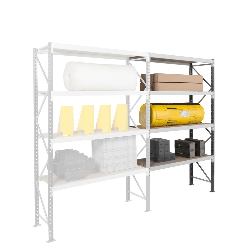Productafbeelding nr. 9: ManOrga Grootvakstelling, met staalpanelen, GF, grafietgrijs/lichtgrijs, H x B x D 2.500 x 1.250 x 600 mm