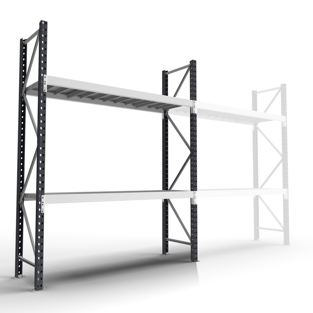Productafbeelding nr. 1: Grootvakstelling ManOrga, met stalen panelen, BE, vaklast 740 kg, hxbxd 2.000 x 2.700 x 1.000 mm