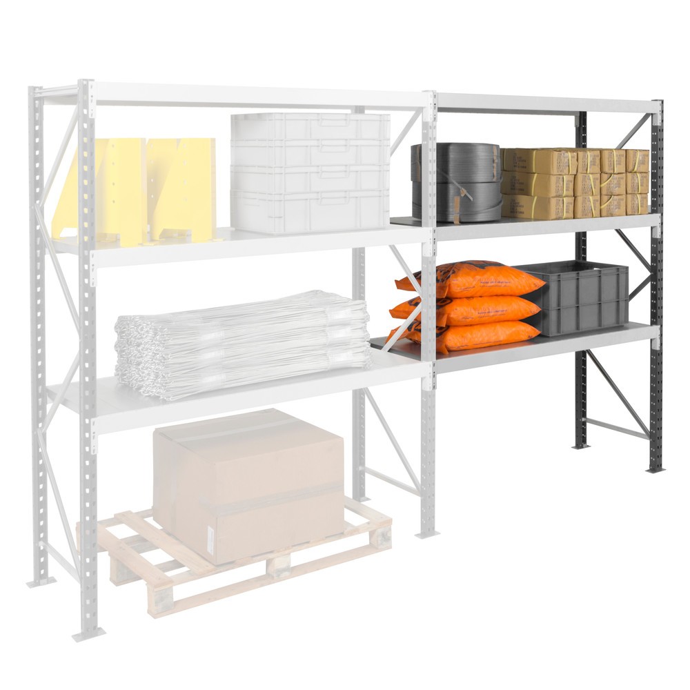 Productafbeelding nr. 7: Grootvakstelling ManOrga, met stalen panelen, BE, vaklast 880 kg, hxbxd 2.500 x 1.800 x 600 mm