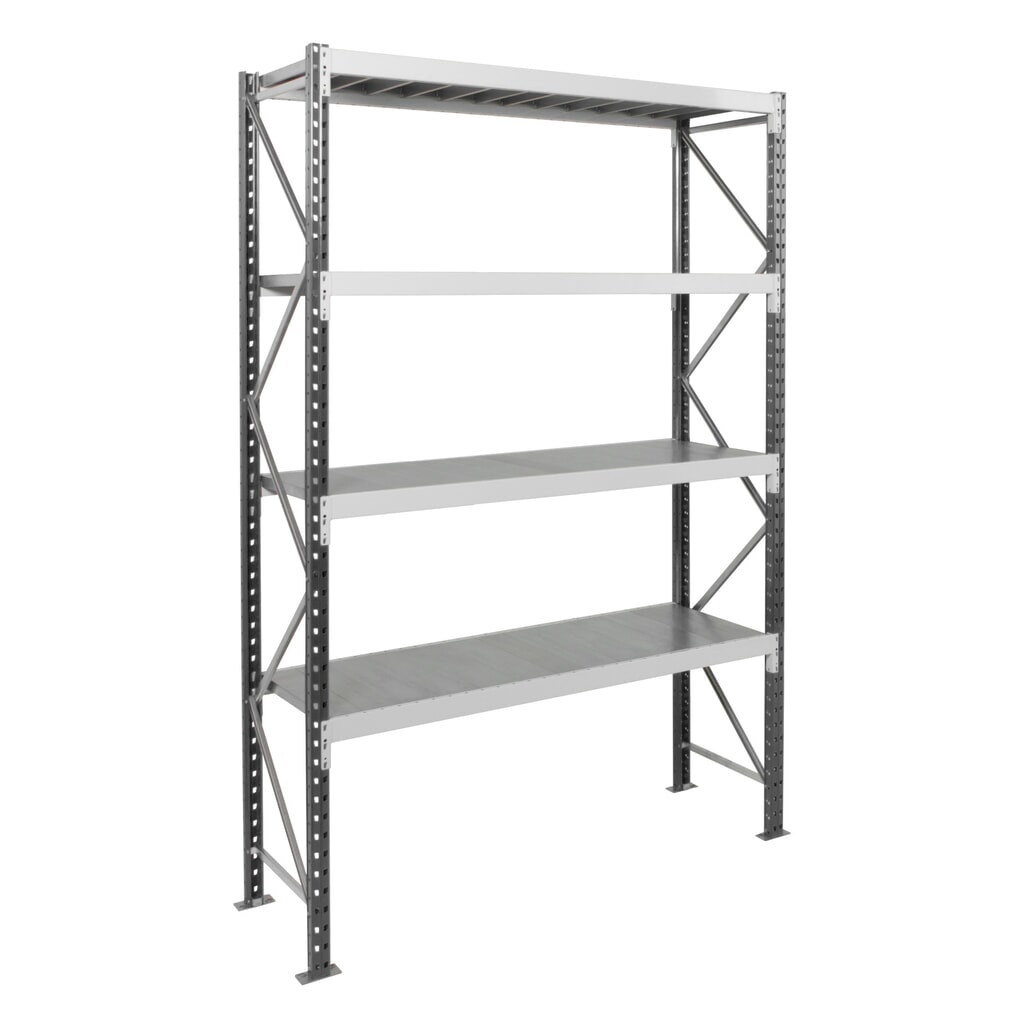 Product afbeelding: Grootvakstelling ManOrga, met stalen panelen, BE, vaklast 710 kg, hxbxd 3.000 x 2.250 x 600 mm
