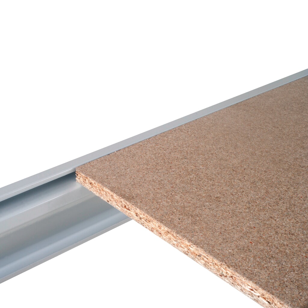 ManOrga Legbord voor grootvakstelling, met spaanplaten, B x D 1.800 x 600 mm Product afbeelding: ManOrga Legbord voor grootvakstelling, met spaanplaten, B x D 1.800 x 600 mm