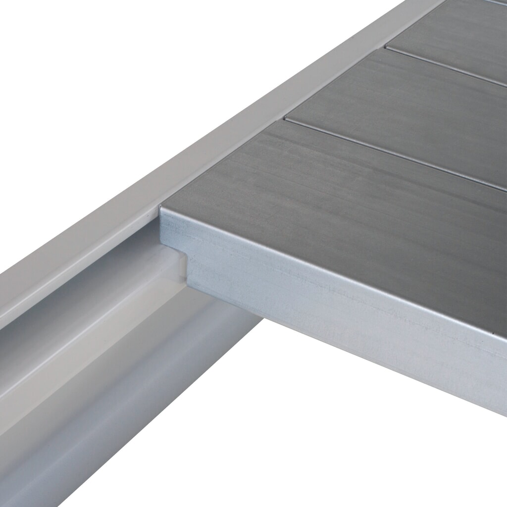 ManOrga Legbord voor grootvakstelling, met staalpanelen, B x D 1.800 x 600 mm Product afbeelding: ManOrga Legbord voor grootvakstelling, met staalpanelen, B x D 1.800 x 600 mm