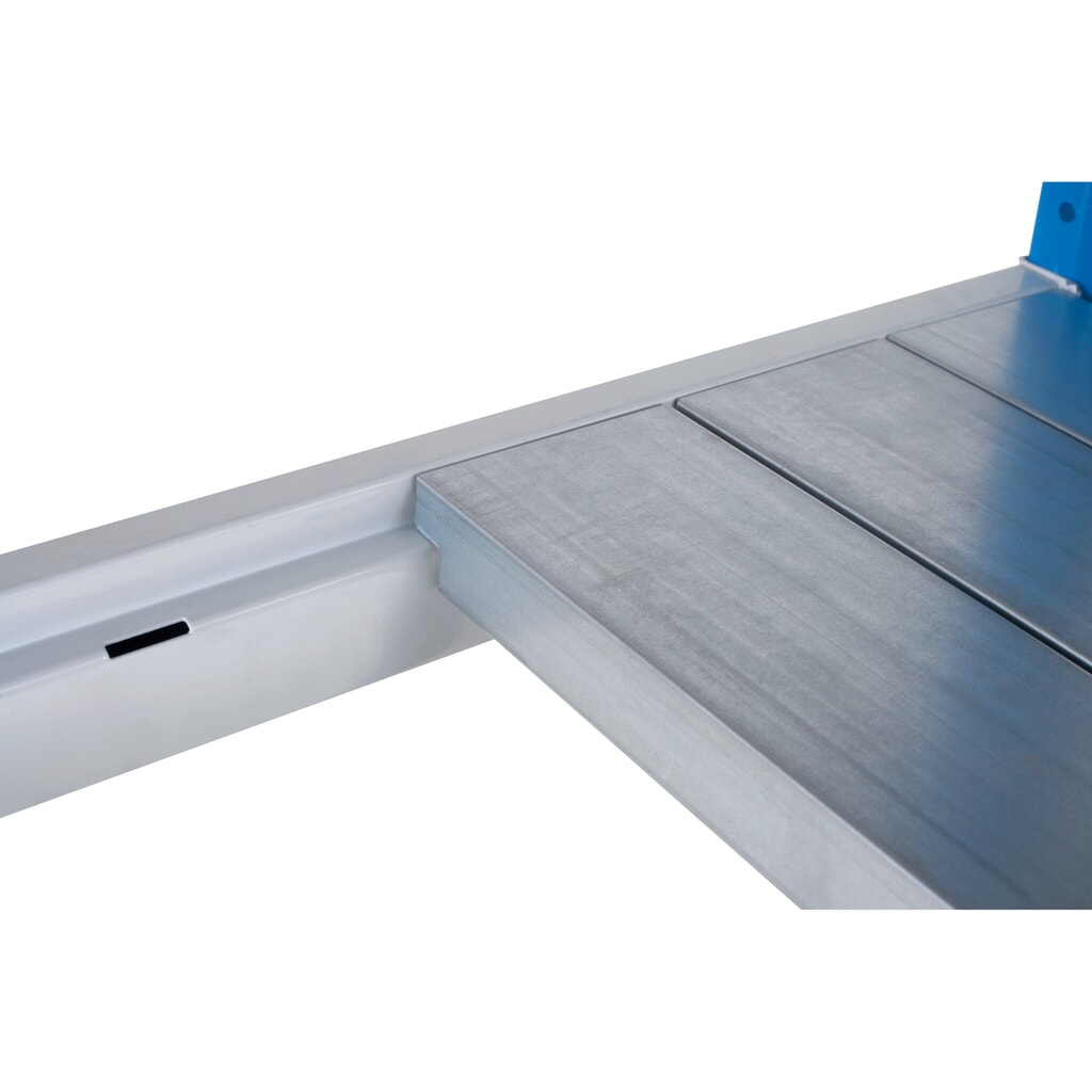 ManOrga Legbord voor grootvakstelling, met staalpanelen, hemelsblauw/lichtgrijs, B x D 1.250 x 600 mm Product afbeelding: ManOrga Legbord voor grootvakstelling, met staalpanelen, hemelsblauw/lichtgrijs, B x D 1.250 x 600 mm