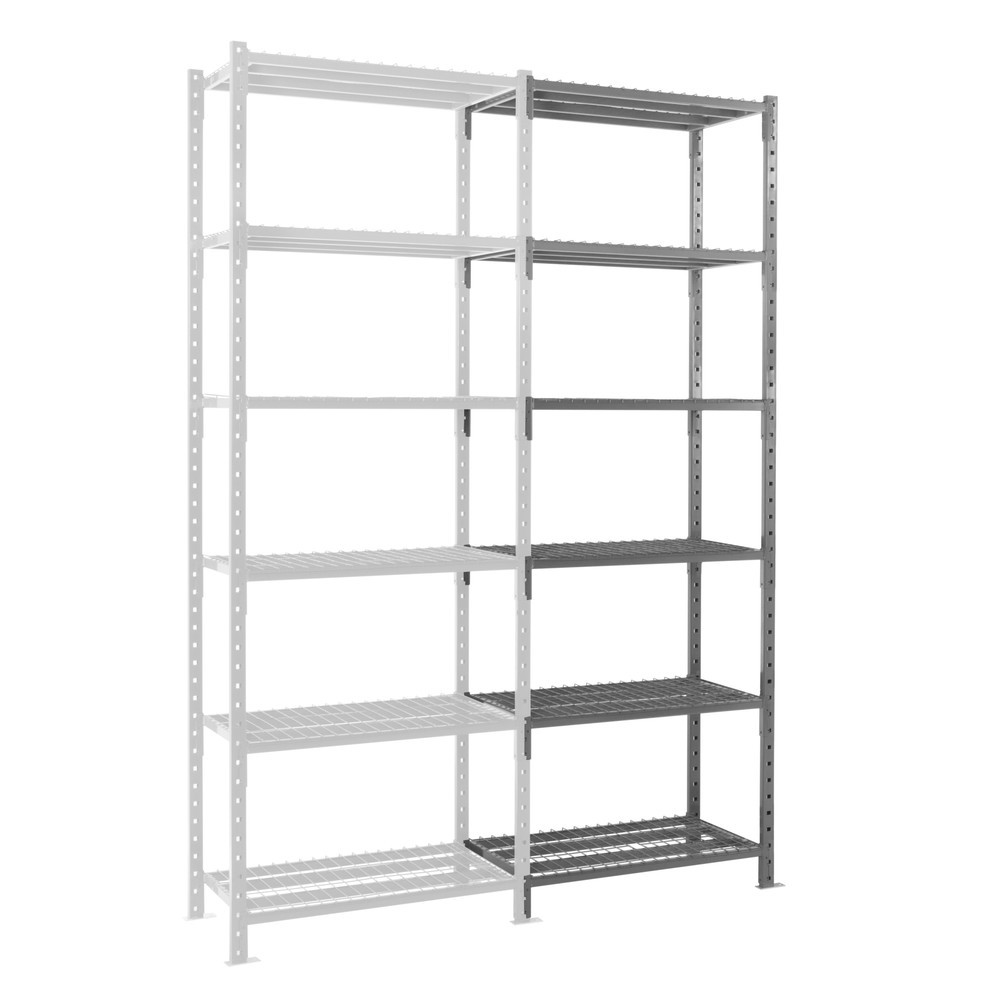 Productafbeelding nr. 1: ManOrga Legbordstelling, AF, met roosterlegborden, vaklast 460 kg, H x B x D 3.000 x 1.260 x 500 mm