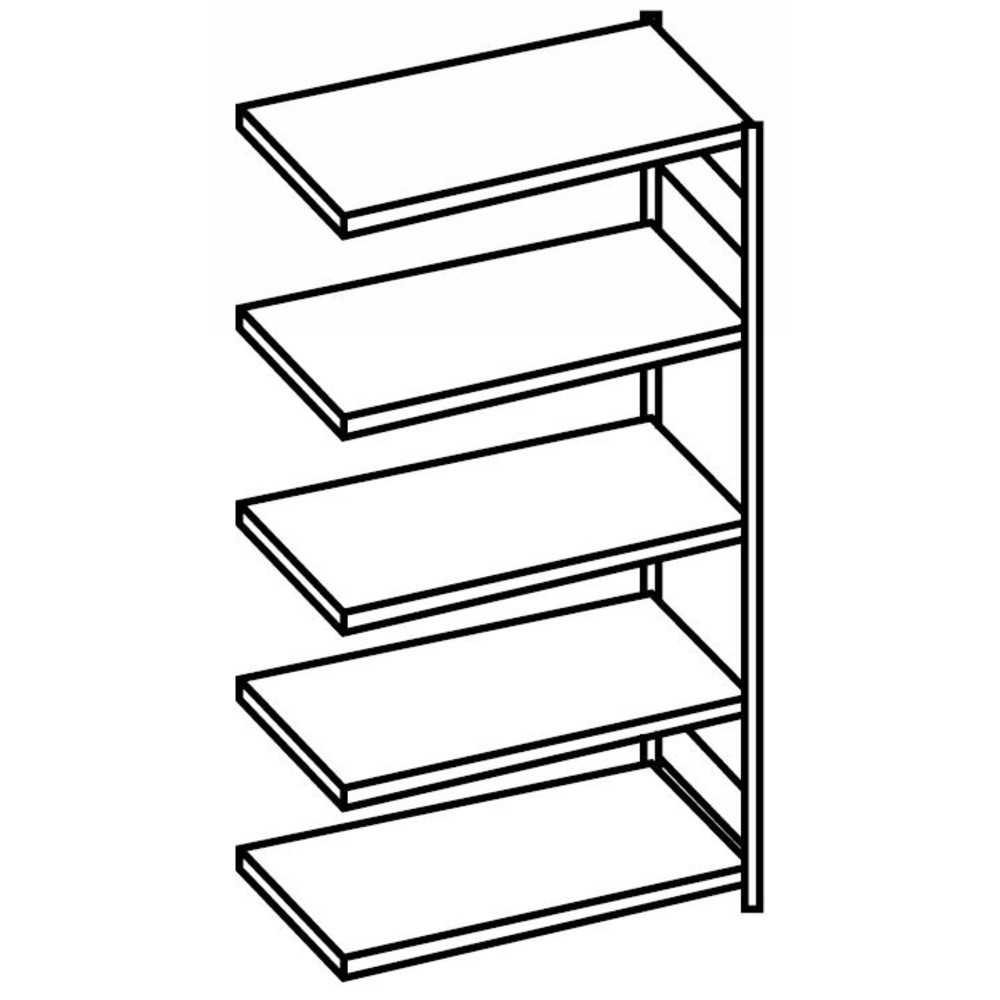 Productafbeelding nr. 2: Legbordstelling ManOrga, AE, met spaanplaten, vaklast 221 kg, verzinkt, hxbxd 2.000 x 1.000 x 300 mm