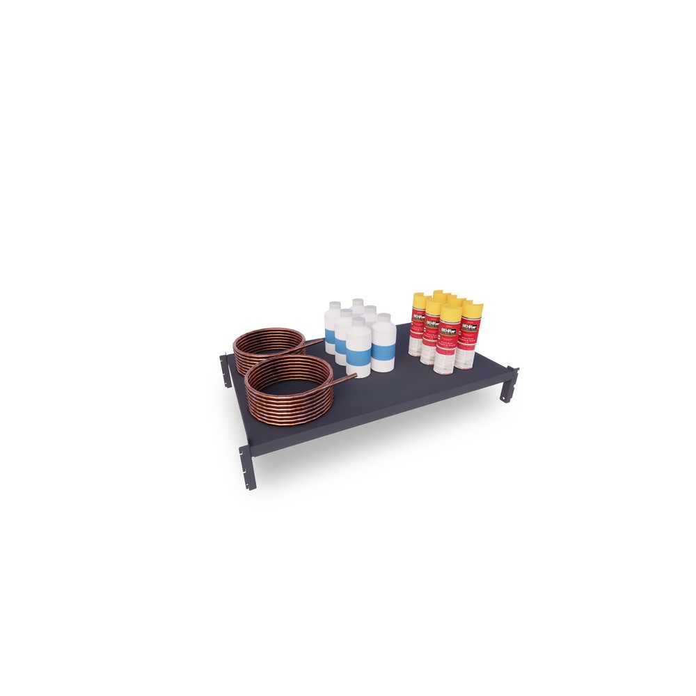 Productafbeelding nr. 3: Legbordstelling ManOrga, grafietgrijs, met legborden van plaatstaal, vaklast 460 kg, hxbxd 2.500 x 1.300 x 610 mm