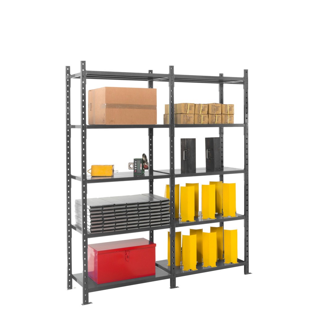 Productafbeelding nr. 9: Legbordstelling ManOrga, grafietgrijs, met legborden van plaatstaal, vaklast 460 kg, hxbxd 2.500 x 1.300 x 610 mm