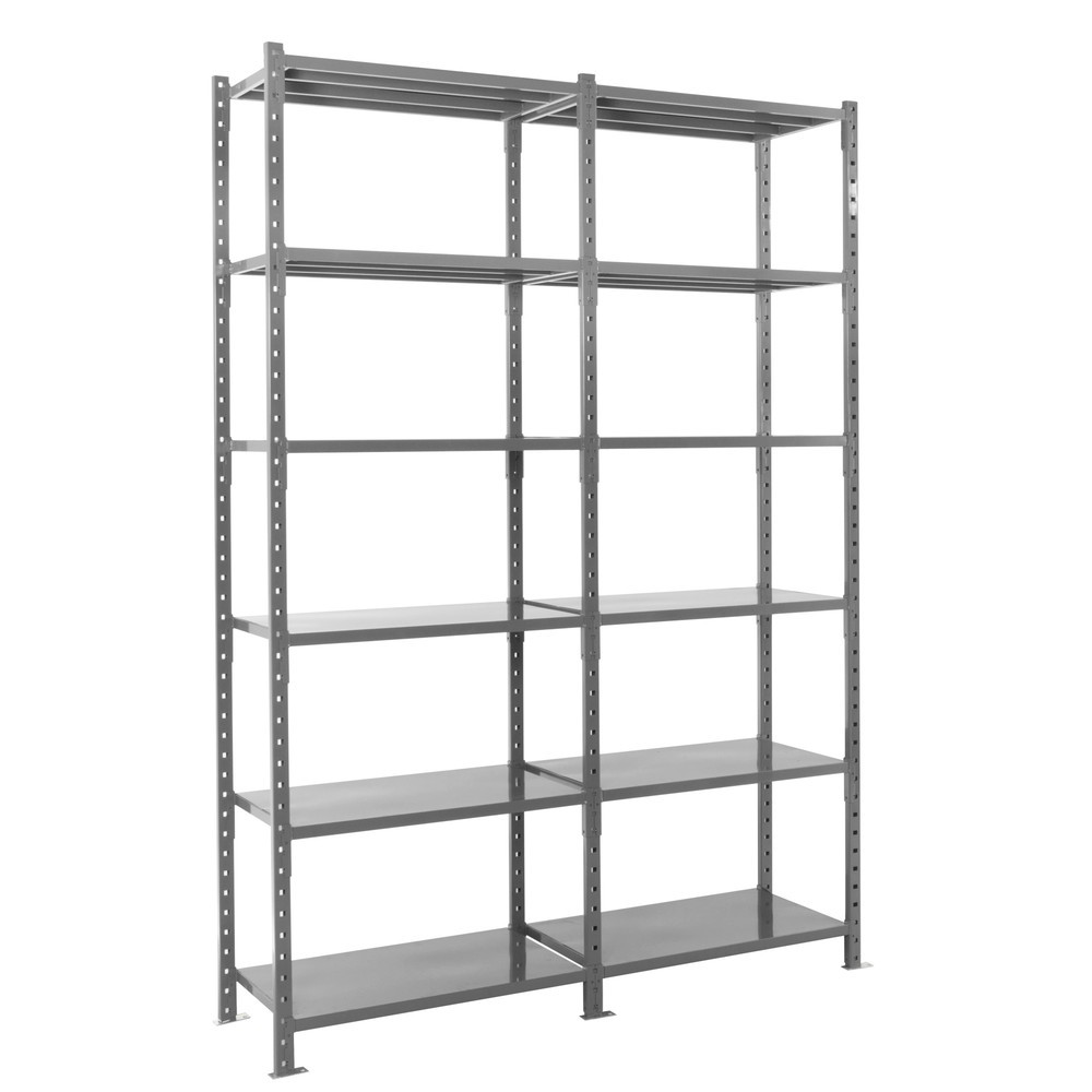 Productafbeelding nr. 2: Legbordstelling ManOrga, grafietgrijs, met legborden van plaatstaal, vaklast 500 kg, hxbxd 3.000 x 1.050 x 510 mm