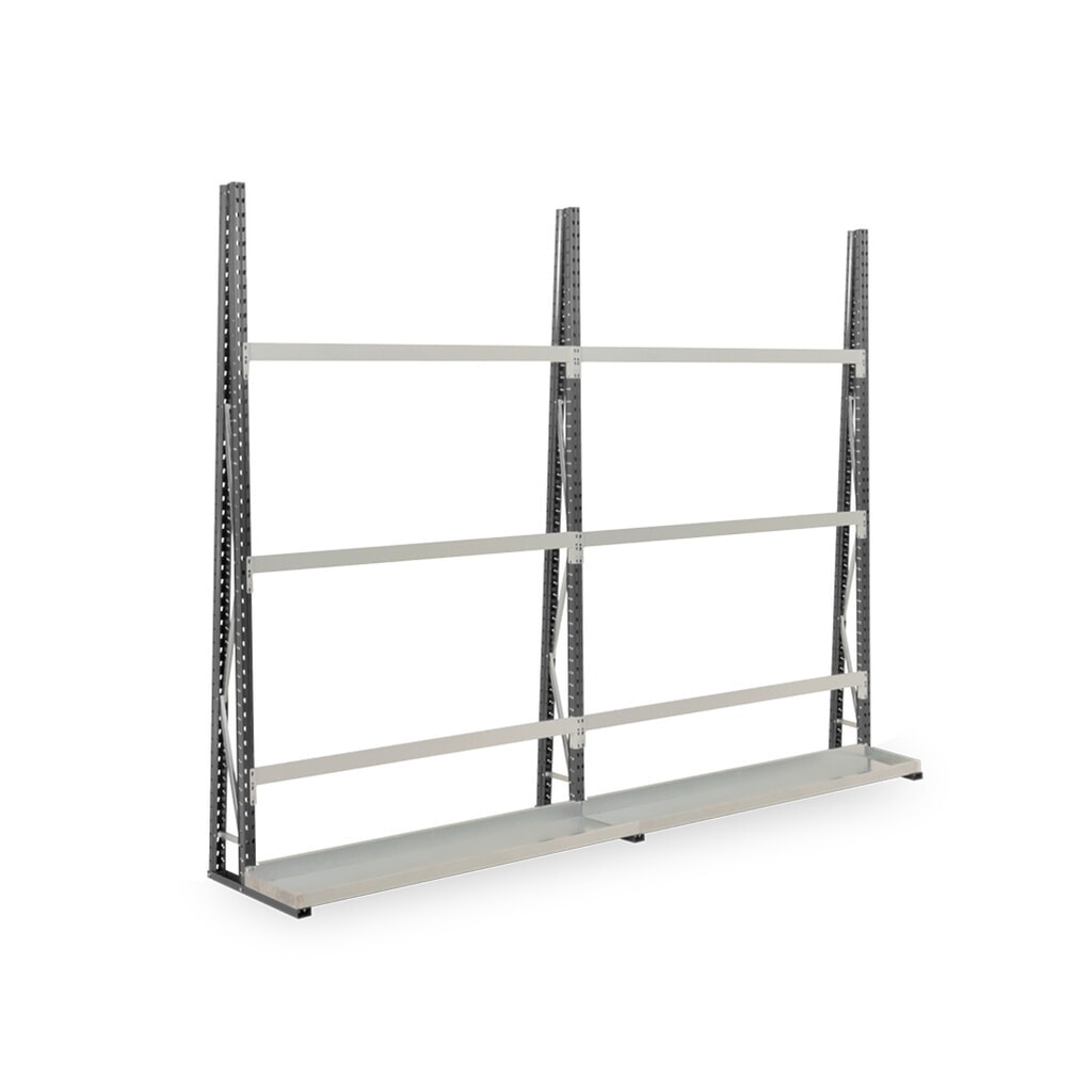Product afbeelding: ManOrga Verticale stelling, dubbelzijdig, AF, H x B x D 2.500 x 1.800 x 680 mm